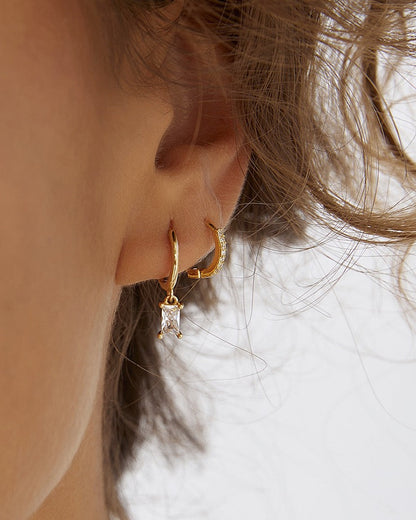 Tabitha Gold Huggie Earrings