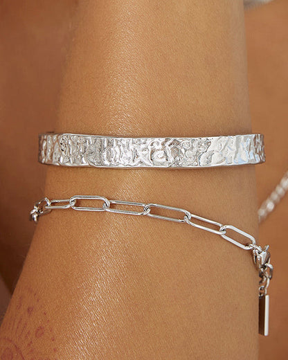Olivia Silver Cuff Bracelet