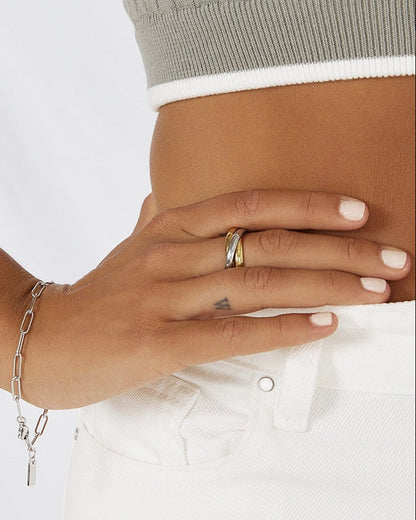 Sasha Trio Ring - Two Tone