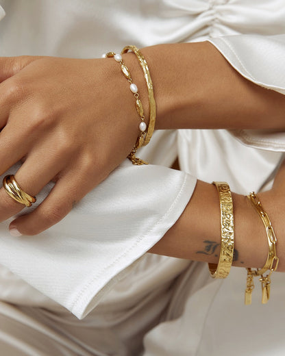 Helena Bracelet Stack - Gold