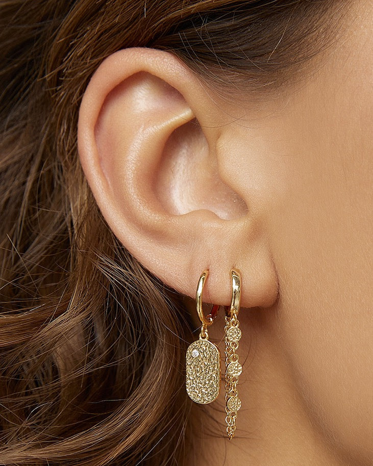 Paloma Gold Huggie Earrings