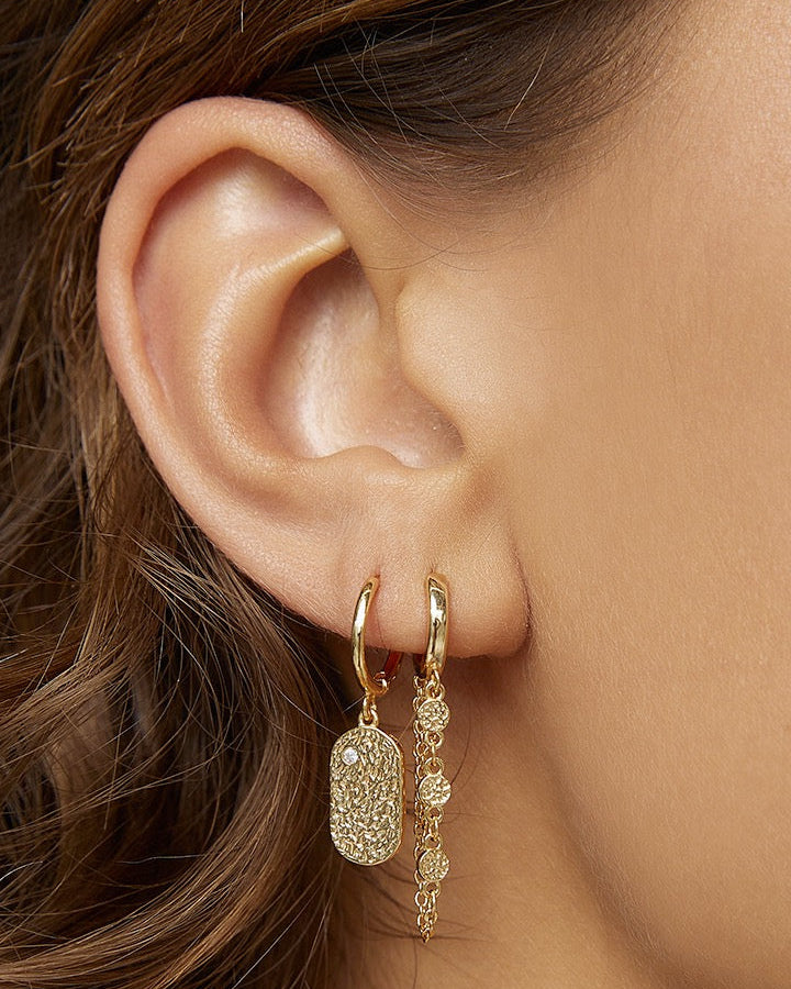 Mendoza Gold Huggie Earrings