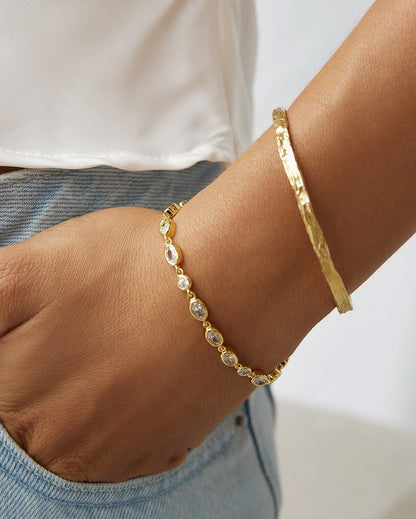 Isadora Gold Bracelet - Stone