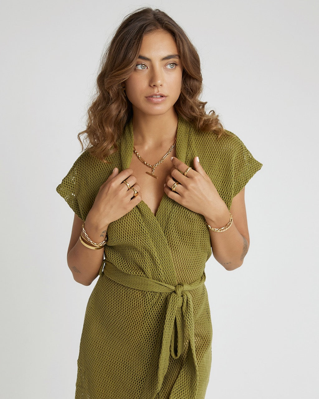 Venice Robe - Pistachio