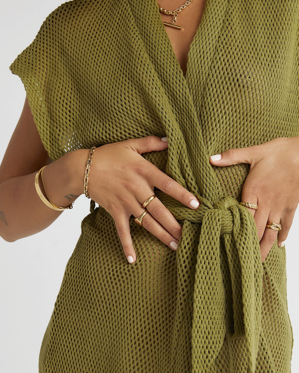 Venice Robe - Pistachio