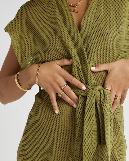 Venice Robe - Pistachio