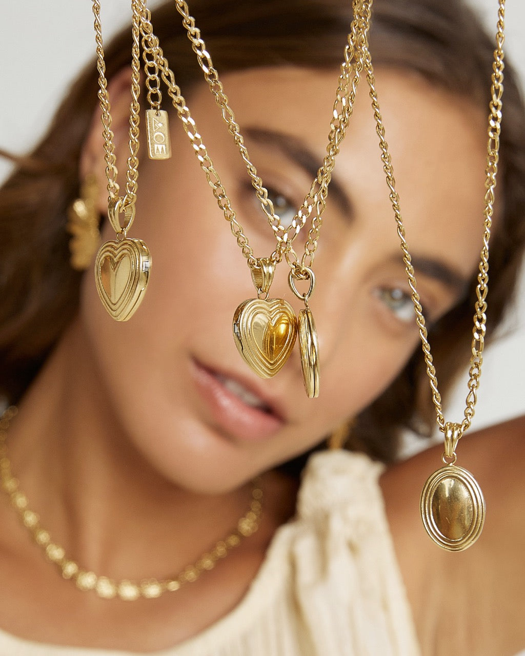 Classic Gold Locket Necklace