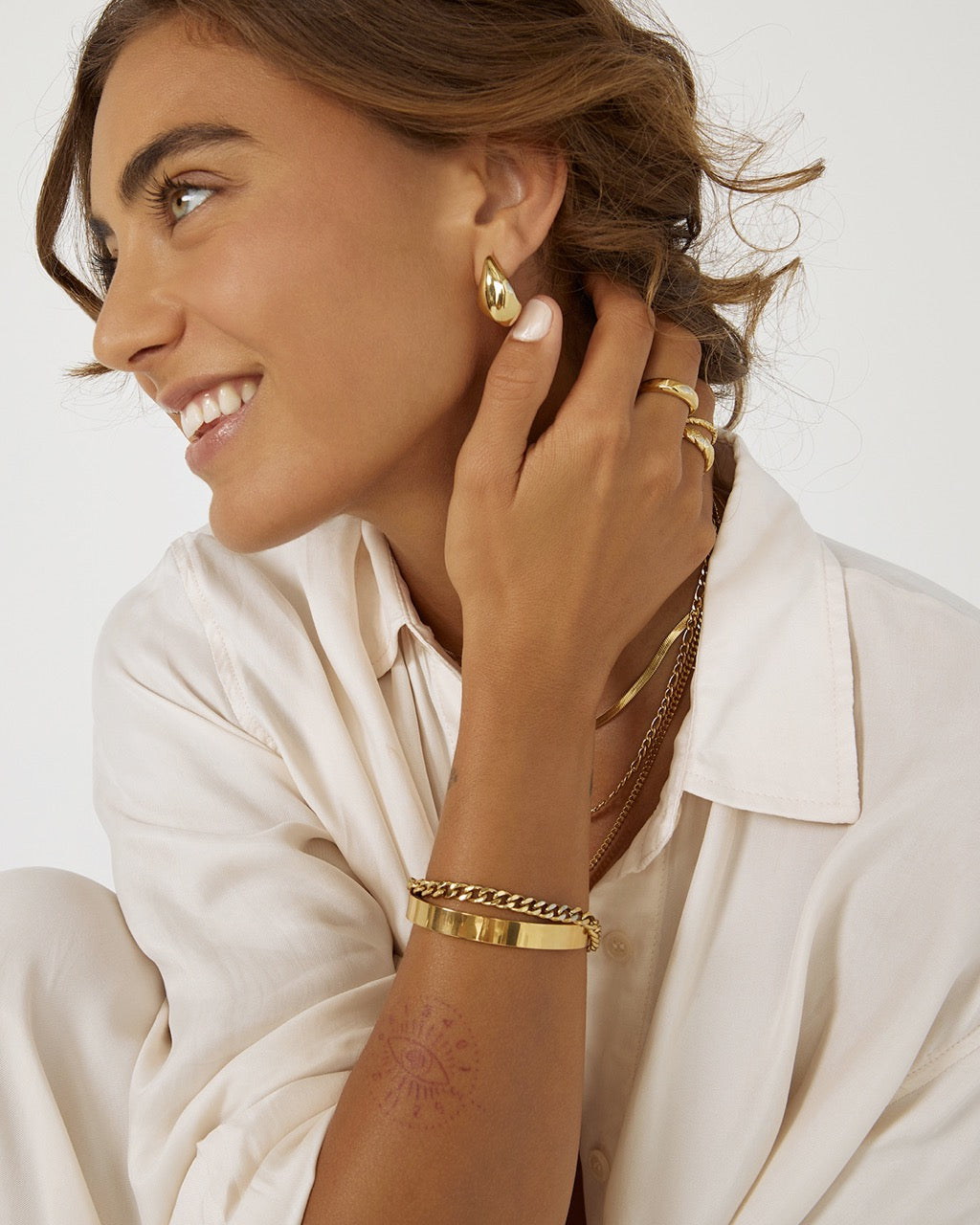 Delphine Gold Earrings