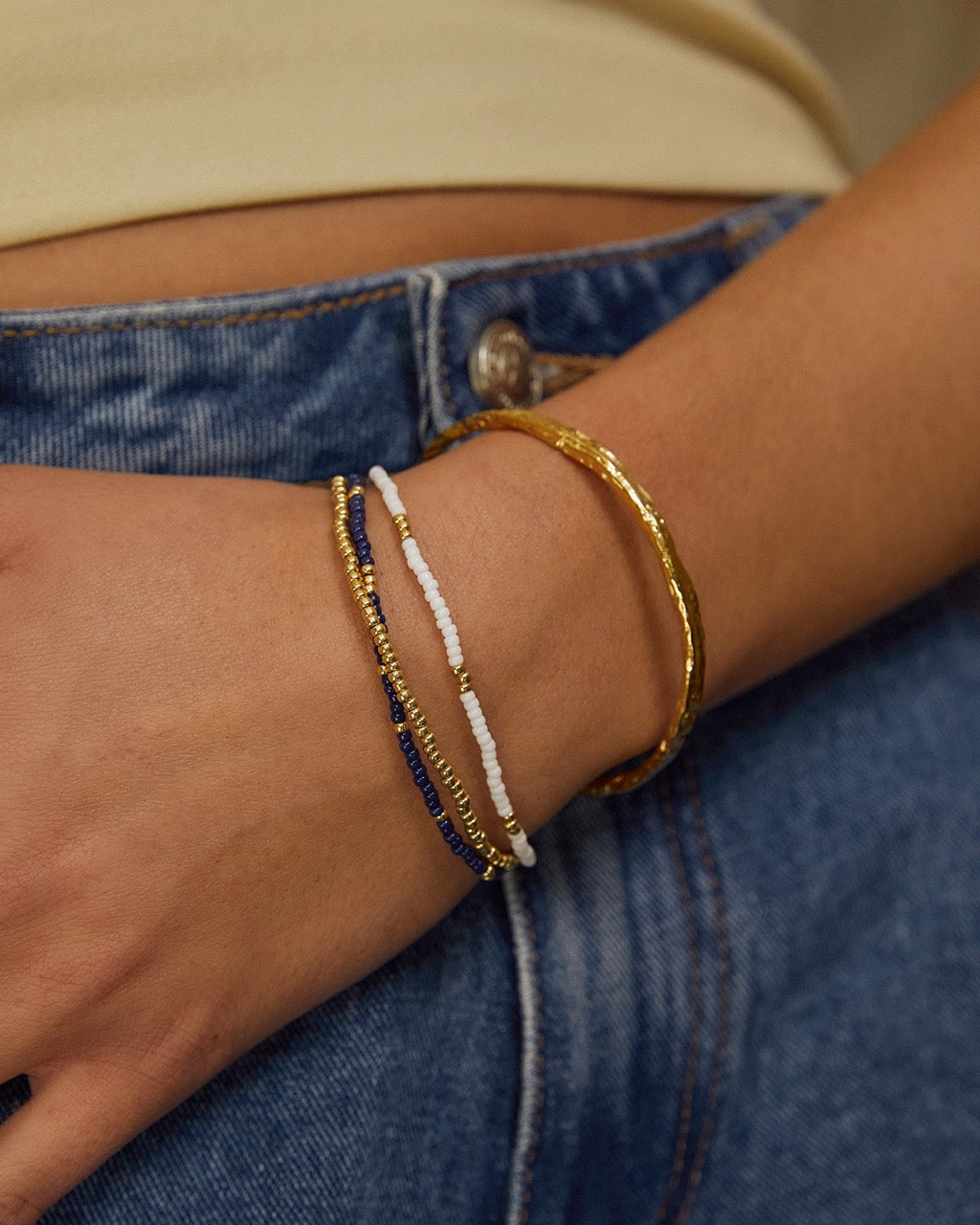 Sunny Bracelet Set - Navy