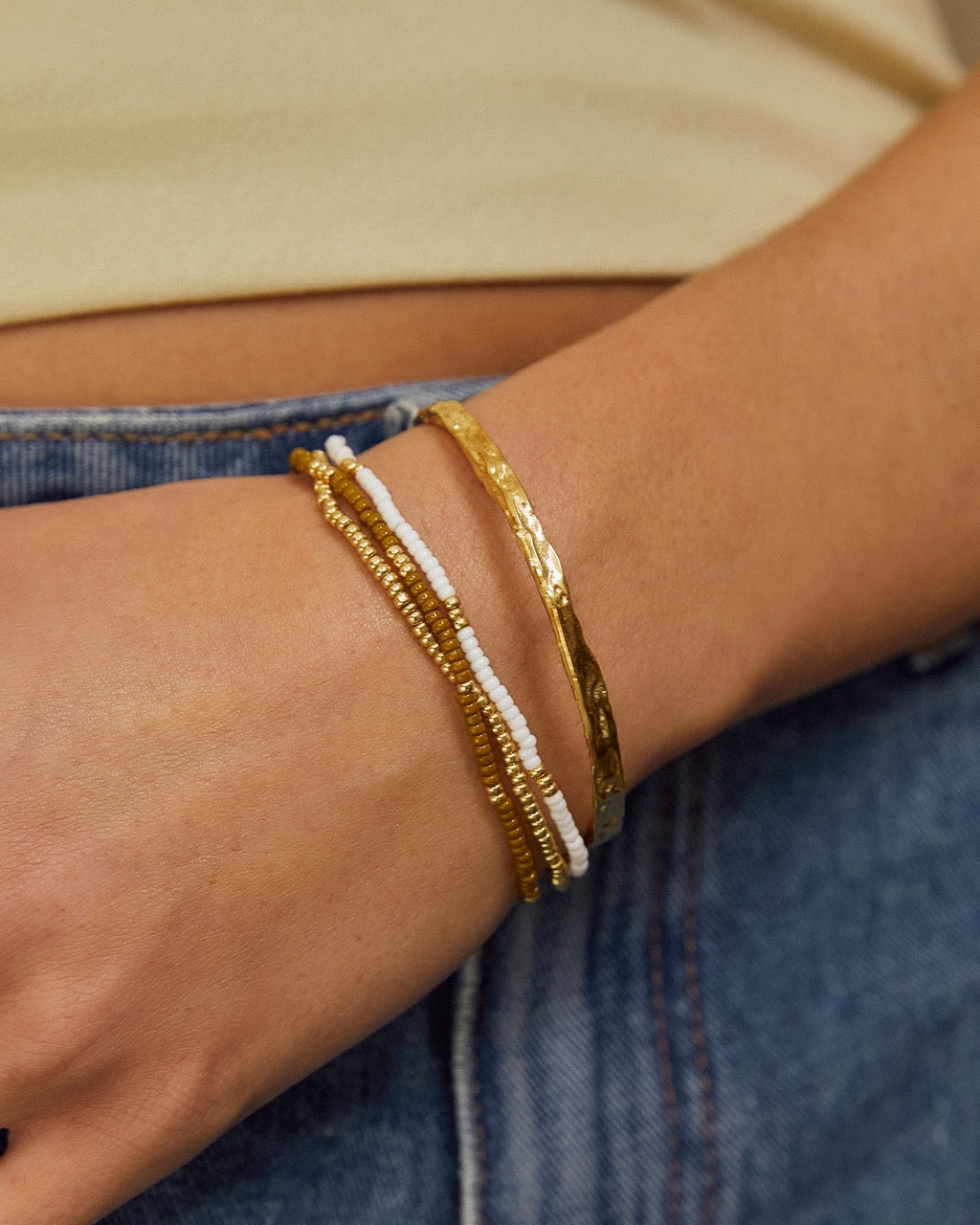 Sunshine Bracelet Stack - Khaki