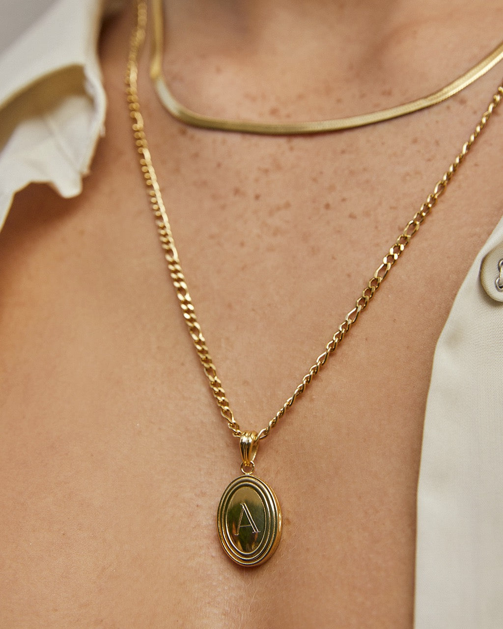 Classic Gold Locket Necklace