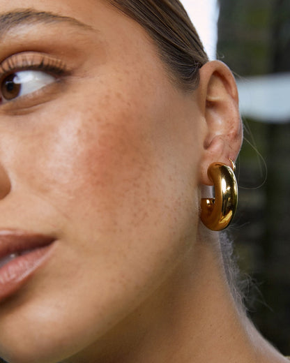 Bella Gold Hoop Earrings