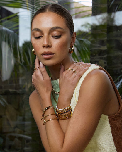 Bella Gold Hoop Earrings