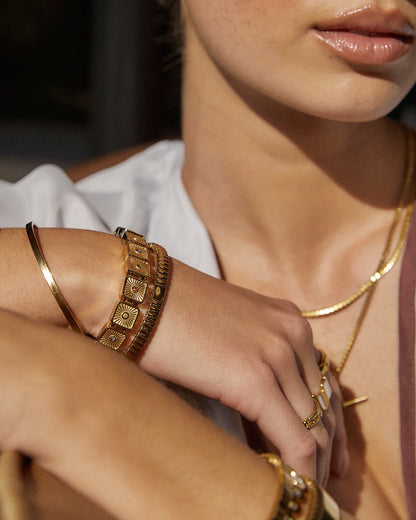Jasper Gold Bracelet
