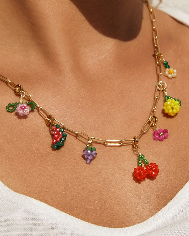 Watermelon Beaded Charm