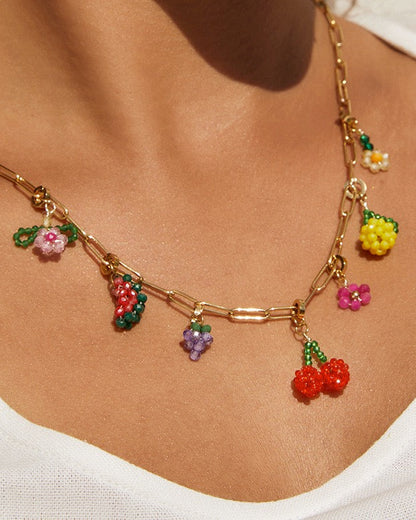 Watermelon Beaded Charm