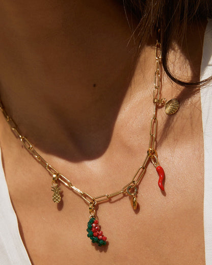 Watermelon Beaded Charm
