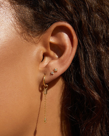 Bonnie Gold Single Stud Earrings