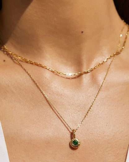 Crushed Birthstone Necklace