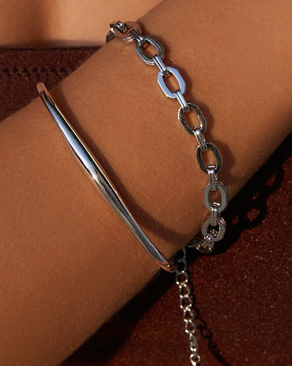 Madison Silver Cuff Bracelet