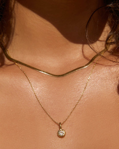Crushed Birthstone Necklace
