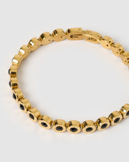 Maeve Gold Bracelet - Black