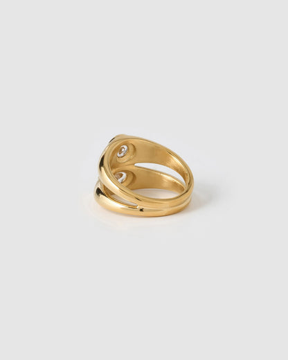 Mali Gold Ring - Stone