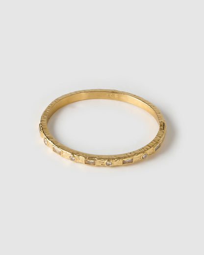 Melrose Gold Cuff Bracelet - Stone