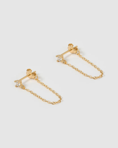 Mia Gold Chain Earrings