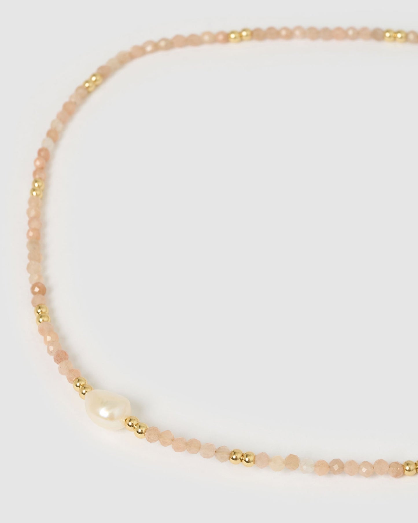Mila Gemstone and Pearl Choker