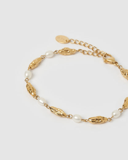 Mimi Pearl and Gold Bracelet