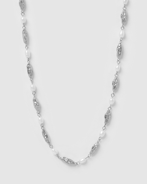 Mimi Pearl and Silver Necklace