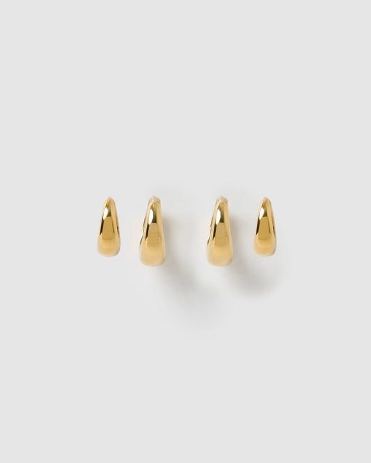 Mini Earring Stack - Gold