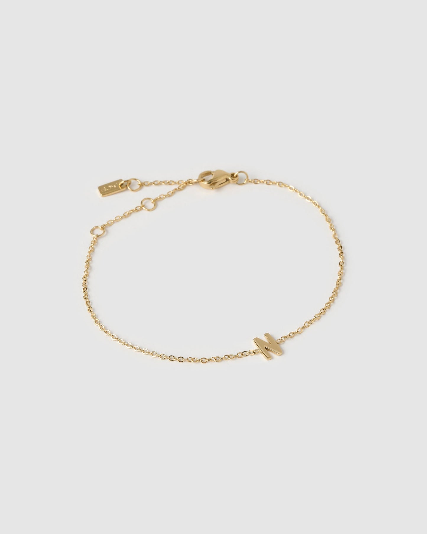 Mini Initial Gold Bracelet