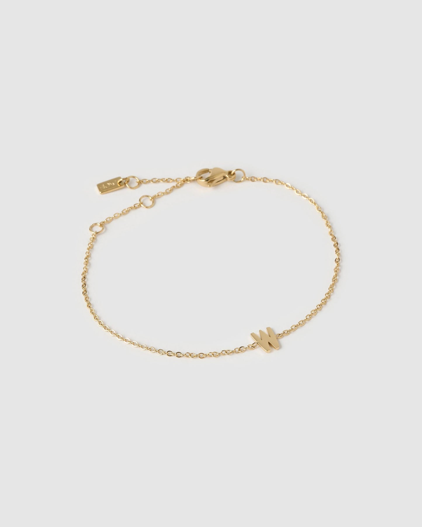 Mini Initial Gold Bracelet