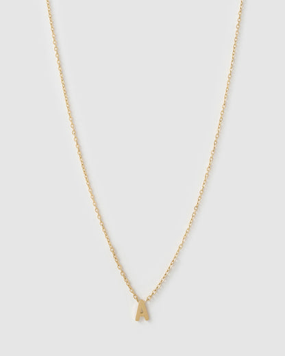 Mini Initial Gold Necklace