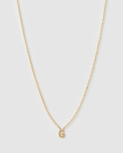 Mini Initial Gold Necklace