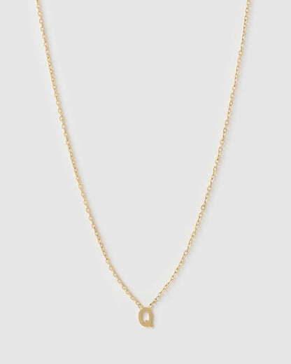 Mini Initial Gold Necklace