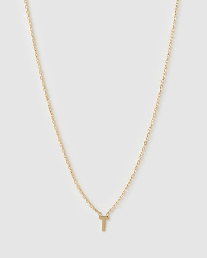 Mini Initial Gold Necklace