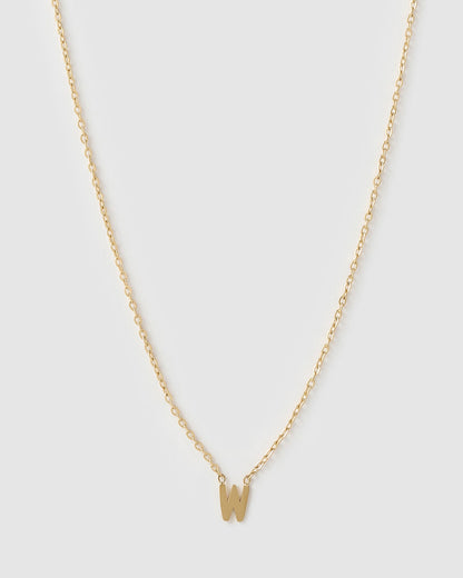 Mini Initial Gold Necklace