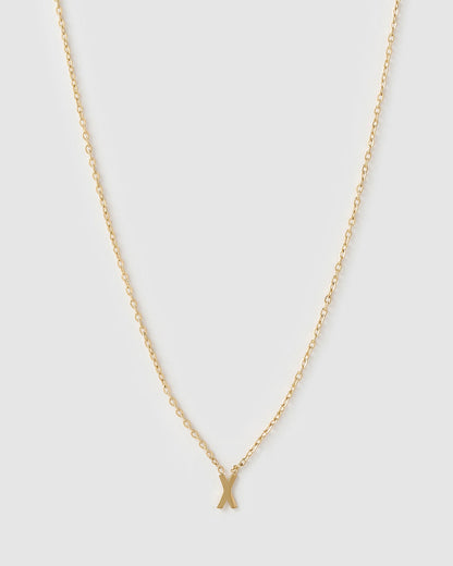 Mini Initial Gold Necklace