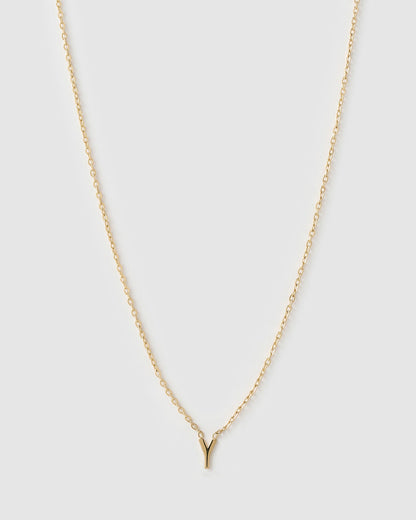 Mini Initial Gold Necklace