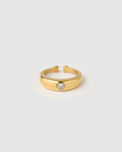 Mi Amour Gold Ring - Stone