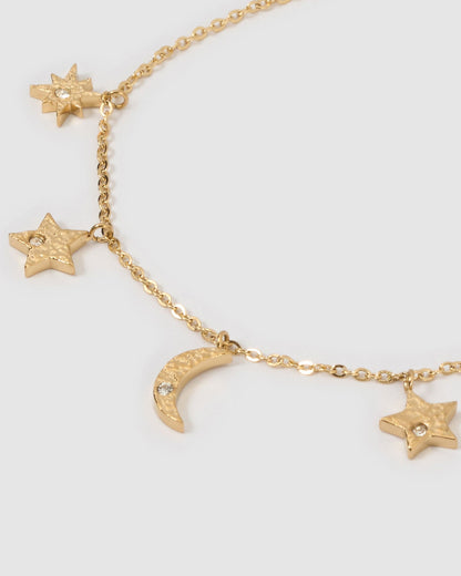 Moondust Gold Charm Bracelet