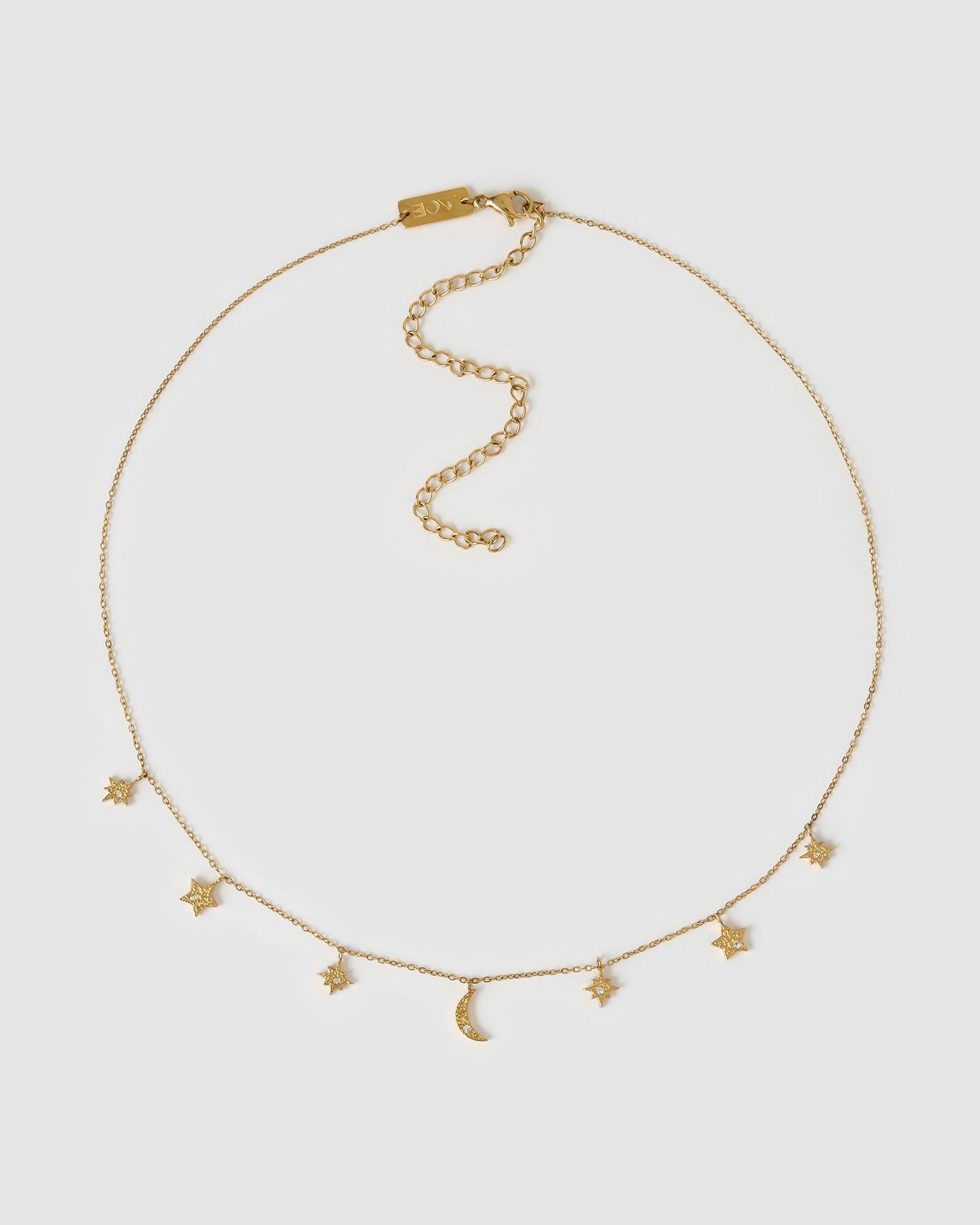 Moondust Gold Charm Necklace
