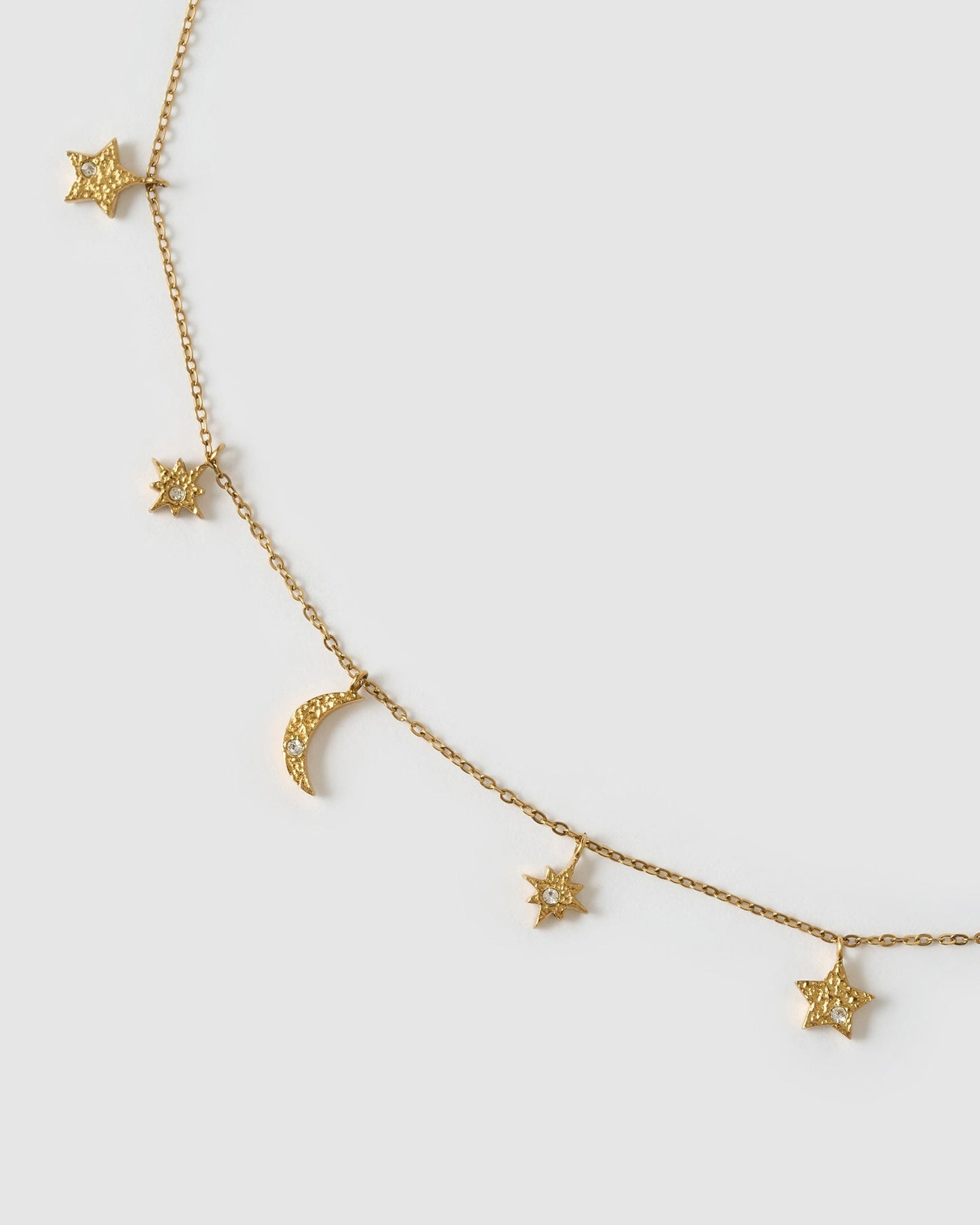 Moondust Gold Charm Necklace