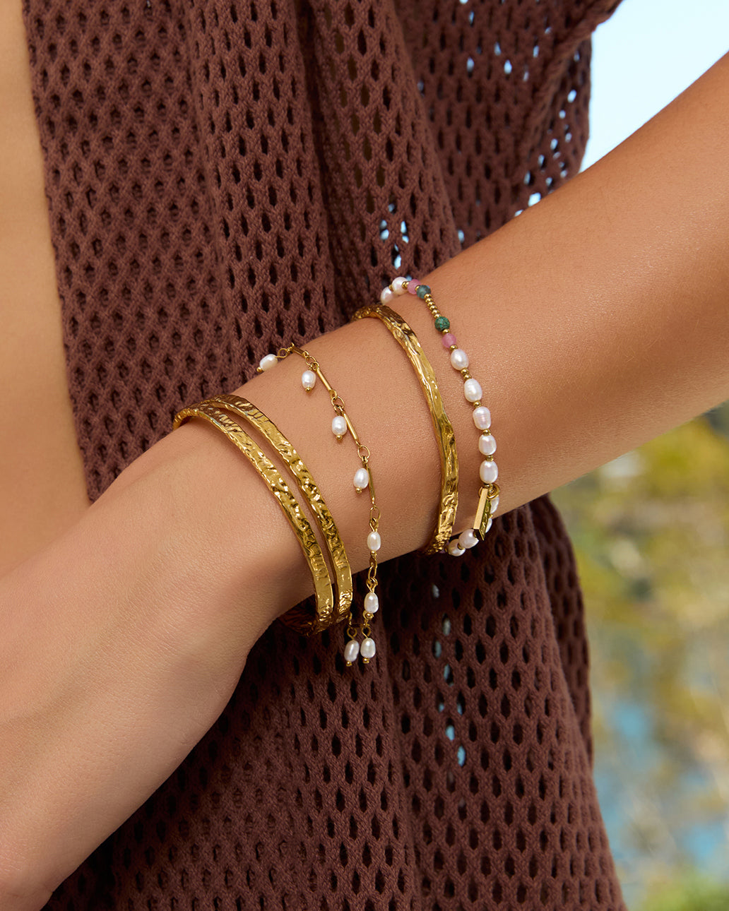 Elodi Gold Cuff Bracelet