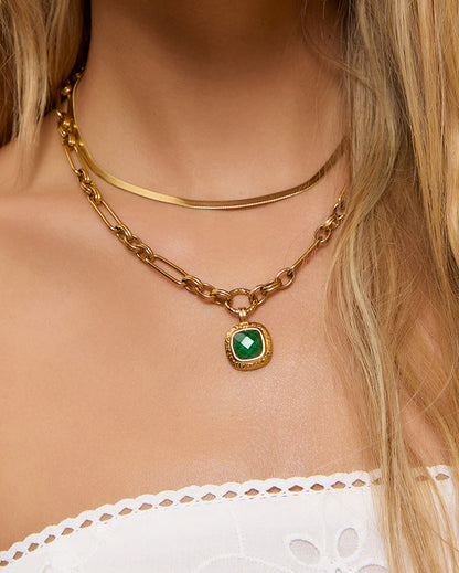 Mason Necklace - Emerald