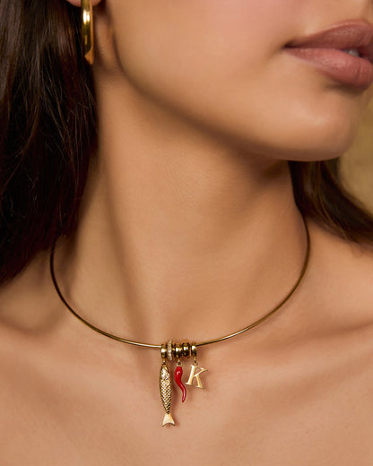 Storm Gold Collar Necklace
