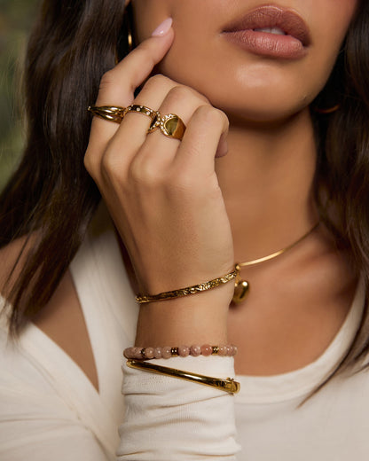 Hallelujah Bracelet Stack - Sunstone